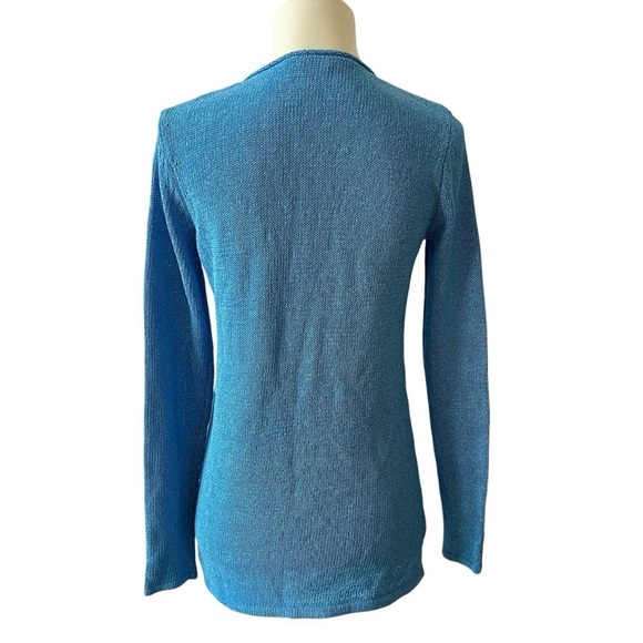 J MCLAUGHLIN CALLUM SWEATER XS V NECK HAVANA KNIT YARN RELAXED CASUAL COASTAL - Picture 5 of 12